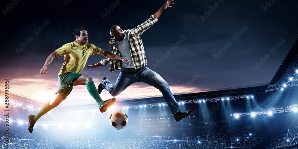 Black man plays his best soccer match