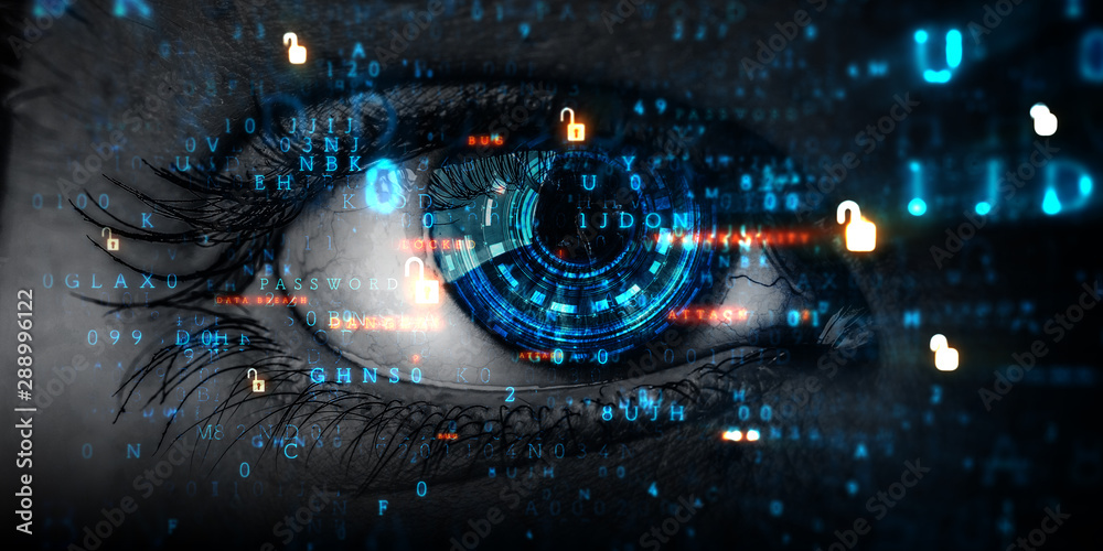 Abstract high tech eye concept Abstract high tech eye concept