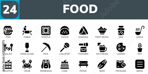 food icon set