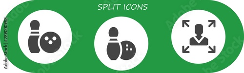 split icon set