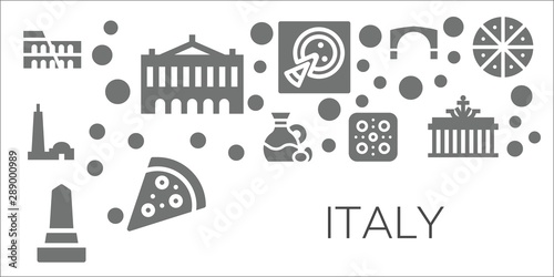 italy icon set