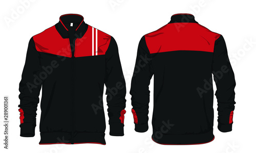 jacket template design vector sweater windbreaker