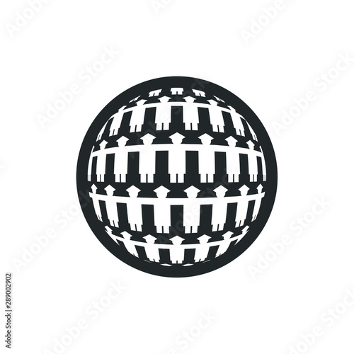 Globe and Graduation Student Logo. Education Symbol. University Icon vector.