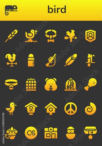 bird icon set