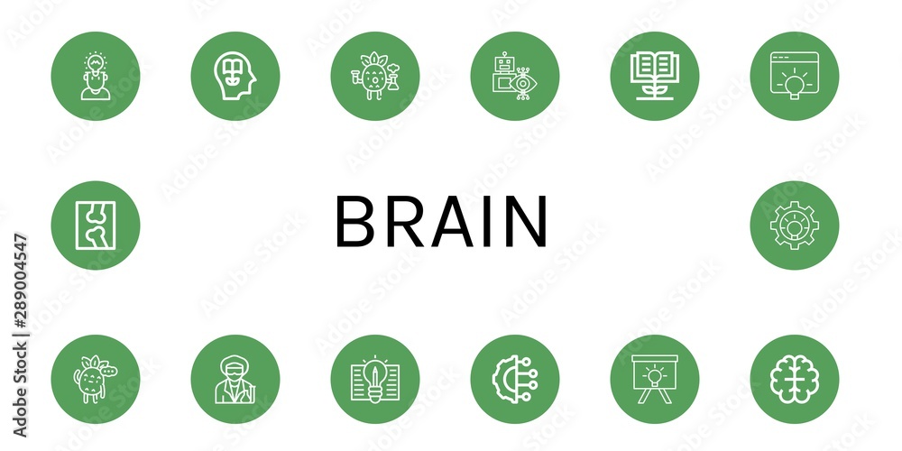 Set of brain icons such as Idea, Knowledge, Scientific, Robot, Thinking, Scientist, Artificial intelligence, Brain, X ray , brain Set of brain icons such as Idea, Knowledge, Scientific, Robot, Thinking, Scientist, Artificial intelligence, Brain, X ray , brain