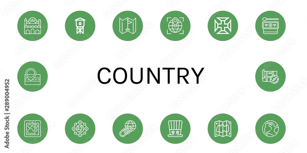 Set of country icons such as Cairo citadel, Water tower, Flag, Globe, Portugal cross, Cottage, Map, Earth, Independence day , country Set of country icons such as Cairo citadel, Water tower, Flag, Globe, Portugal cross, Cottage, Map, Earth, Independence day , country