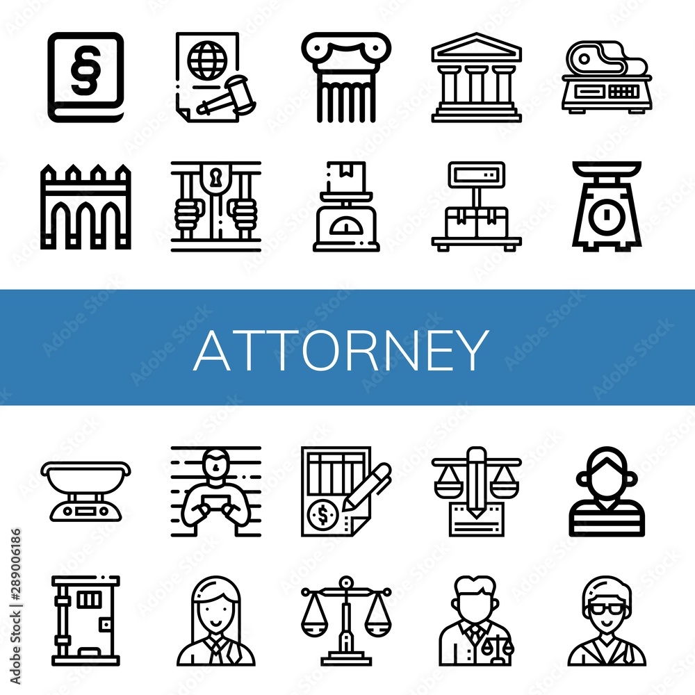 Set of attorney icons such as Law, Aguas livres, Justice, Prison, Column, Scale, Legal, Prisoner, Lawyer, Balance , attorney Set of attorney icons such as Law, Aguas livres, Justice, Prison, Column, Scale, Legal, Prisoner, Lawyer, Balance , attorney