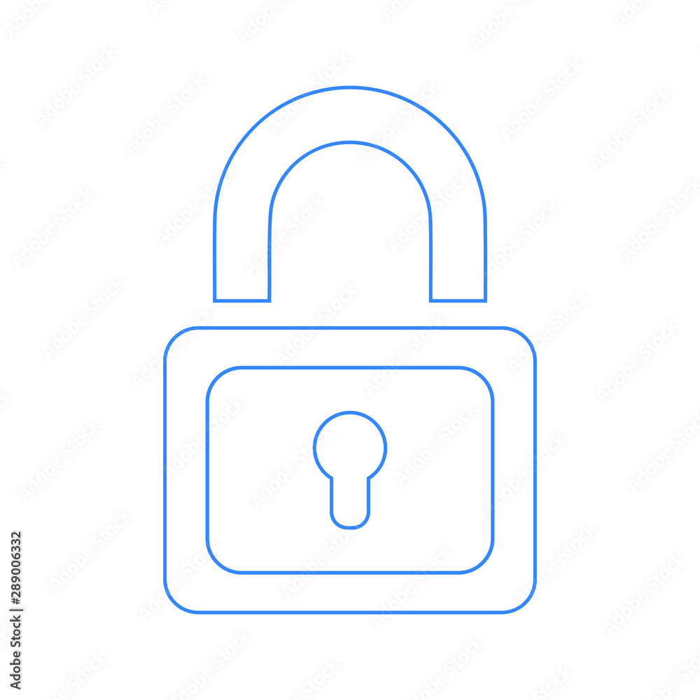 Lock, padlock, security key icon Lock, padlock, security key icon