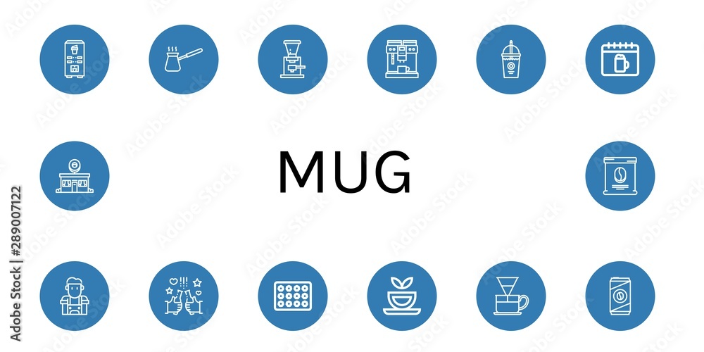 Set of mug icons such as Coffee machine, Cezve, Coffee grinder, Coffee maker, Smoothie, Oktoberfest, Barista, Beer, Beer box, Herbal tea, Dripper, Cold Donut shop , mug Set of mug icons such as Coffee machine, Cezve, Coffee grinder, Coffee maker, Smoothie, Oktoberfest, Barista, Beer, Beer box, Herbal tea, Dripper, Cold Donut shop , mug