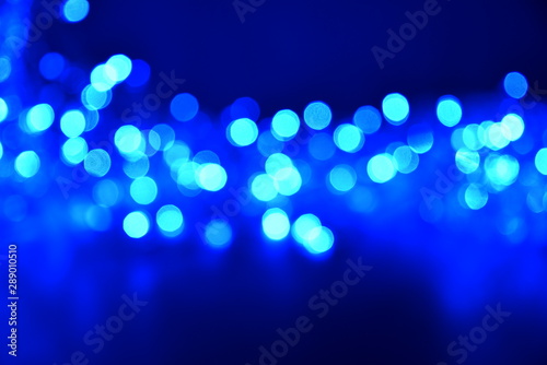 Abstract blurred pattern of light  in blue tones