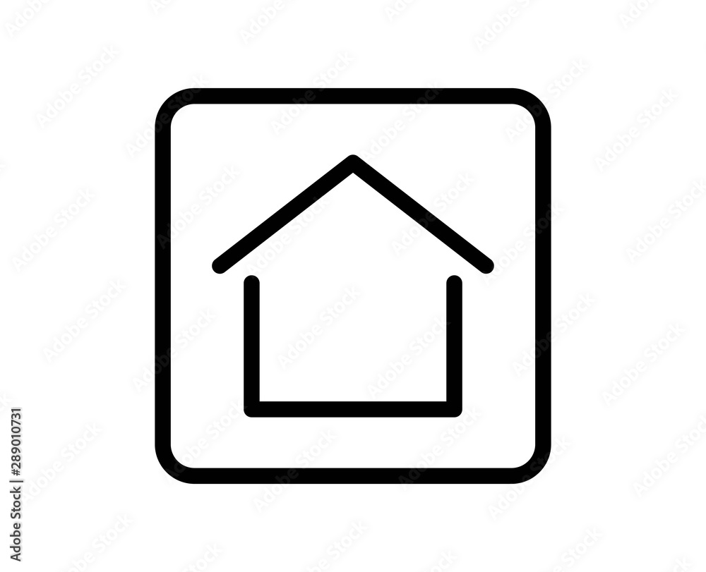 House line icon. Vector symbol in trendy flat style on white background. Web sing for design. House line icon. Vector symbol in trendy flat style on white background. Web sing for design.