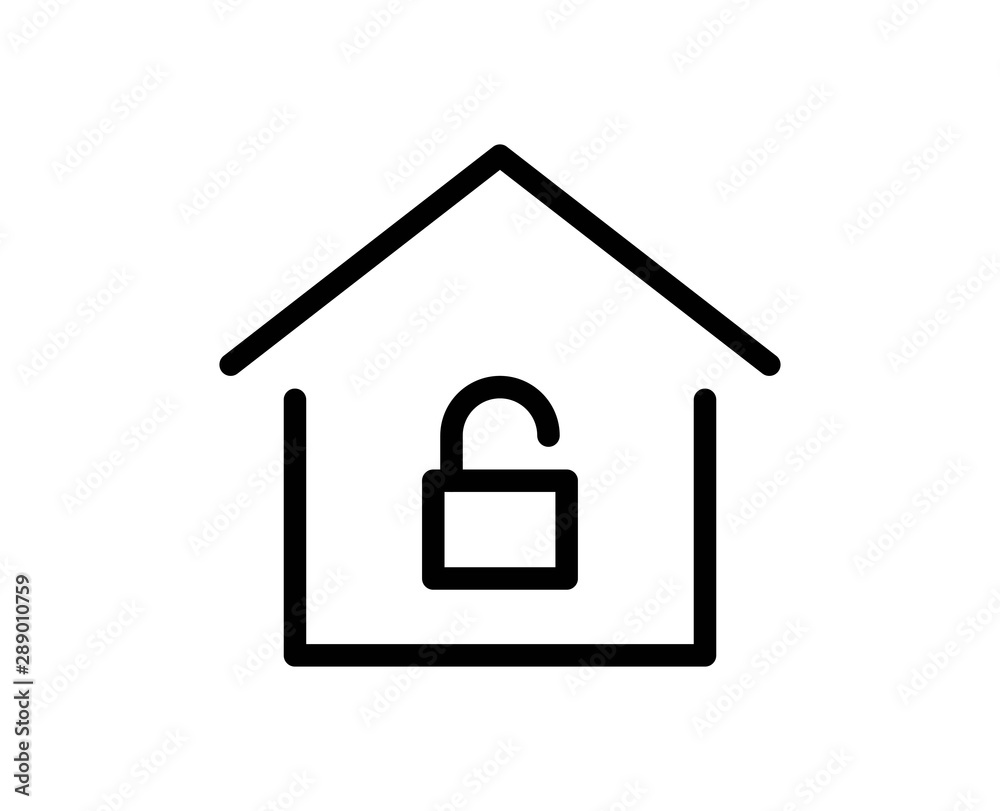 House line icon. Vector symbol in trendy flat style on white background. Web sing for design. House line icon. Vector symbol in trendy flat style on white background. Web sing for design.
