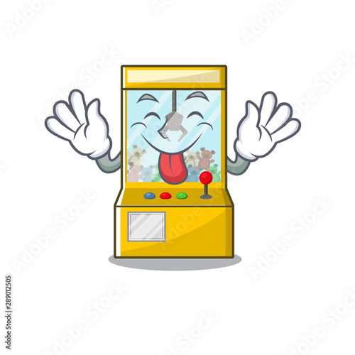 Tongue out miniature crane game in shape characters