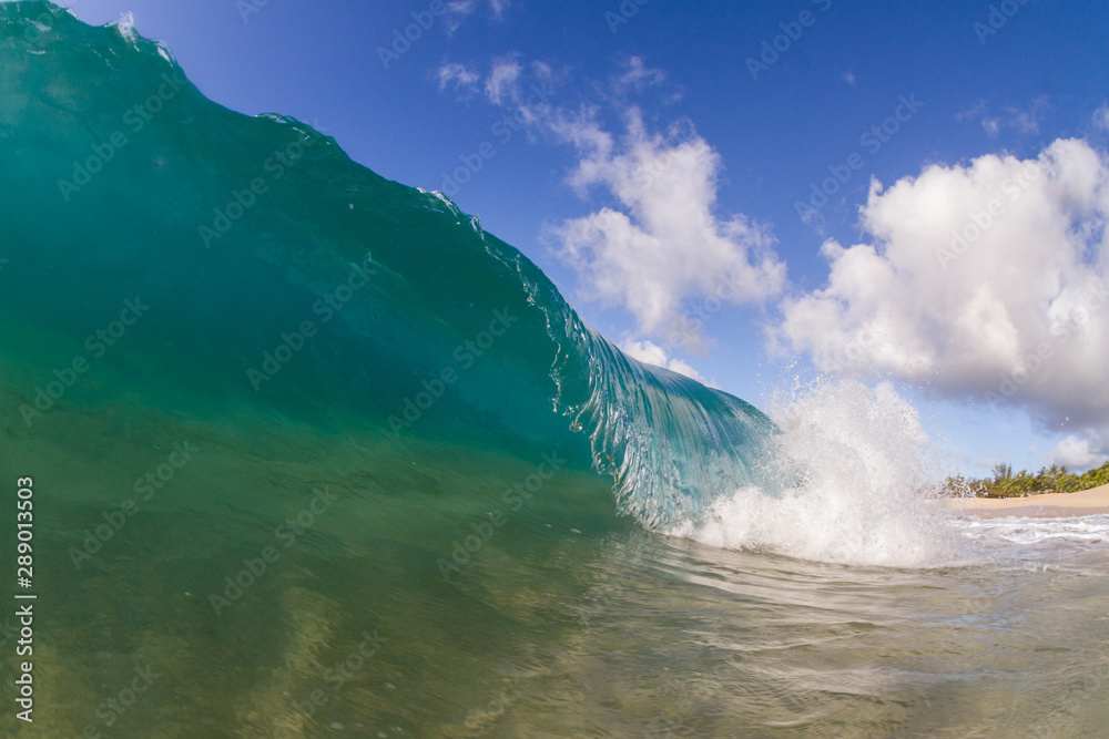 Close up view of a beautiful wave