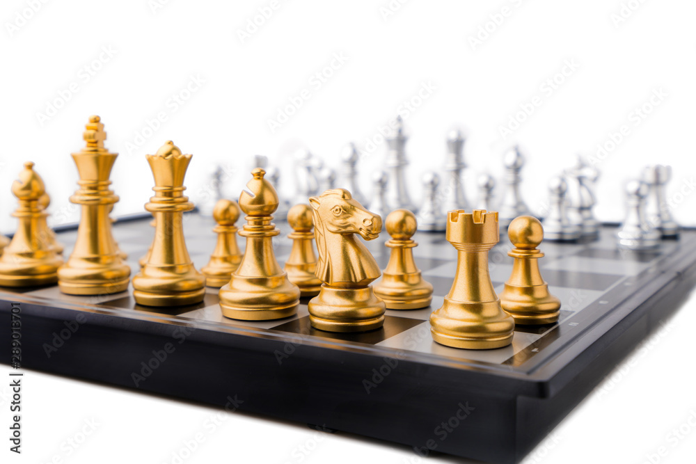 chess board game in competition play, Ideas business success concept chess board game in competition play, Ideas business success concept