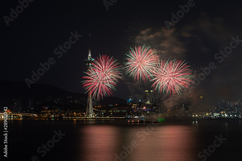 Macau, China 7th September 2019. 30th Macao International Fireworks Display Contest, Malaysia Team - Blastmaster Sdn Bhd © Filipe