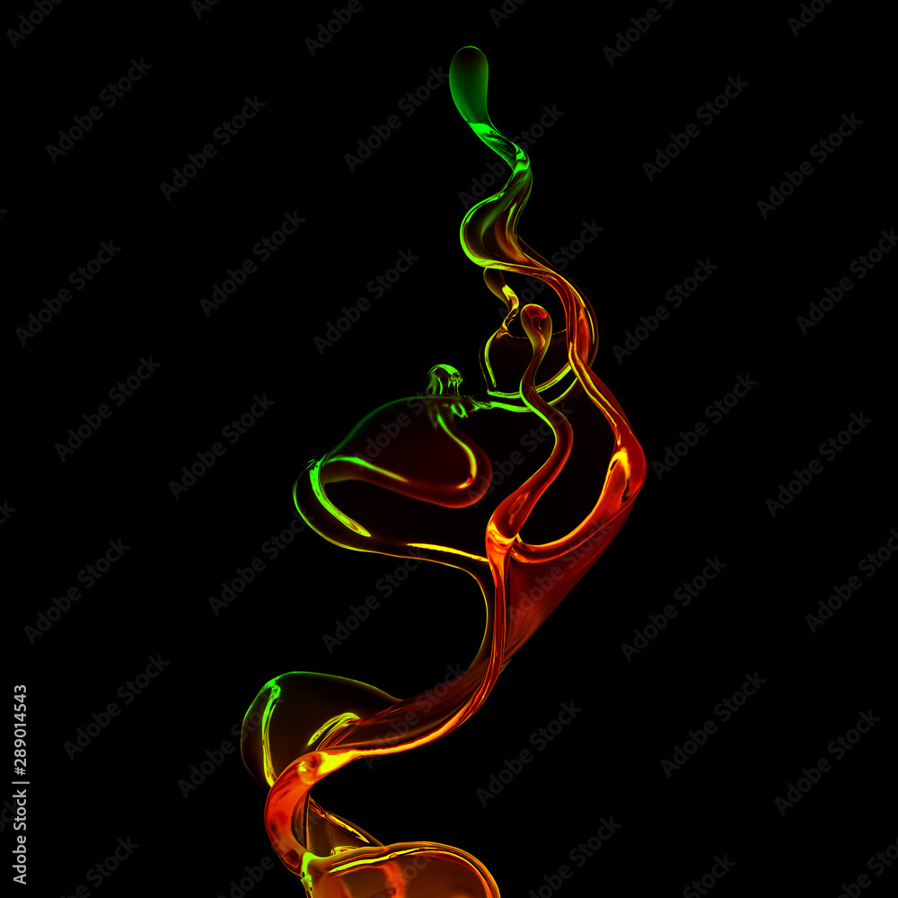 Splash fluid. 3d illustration, 3d rendering. Splash fluid. 3d illustration, 3d rendering.