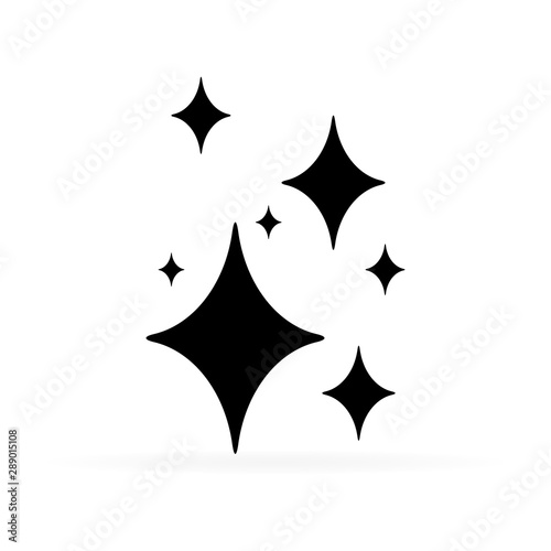 black shine icon  vector illustration