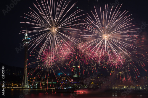 Macau, China 7th September 2019. 30th Macao International Fireworks Display Contest, Philippines Team - Platinum Fireworks, Inc.