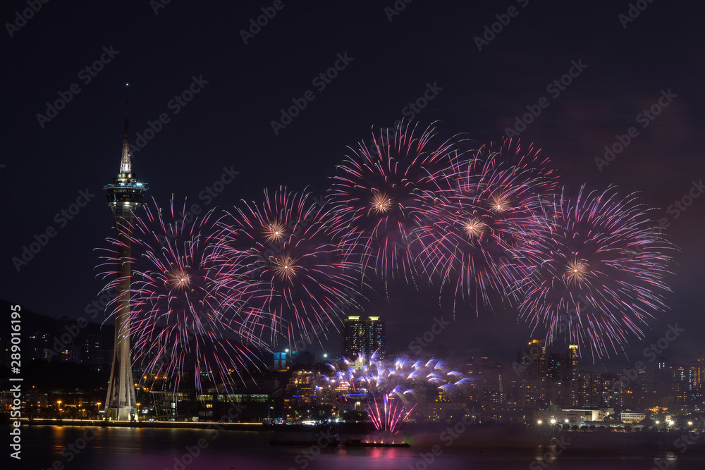 Macau, China 7th September 2019. 30th Macao International Fireworks Display Contest, Philippines Team - Platinum Fireworks, Inc. Macau, China 7th September 2019. 30th Macao International Fireworks Display Contest, Philippines Team - Platinum Fireworks, Inc.