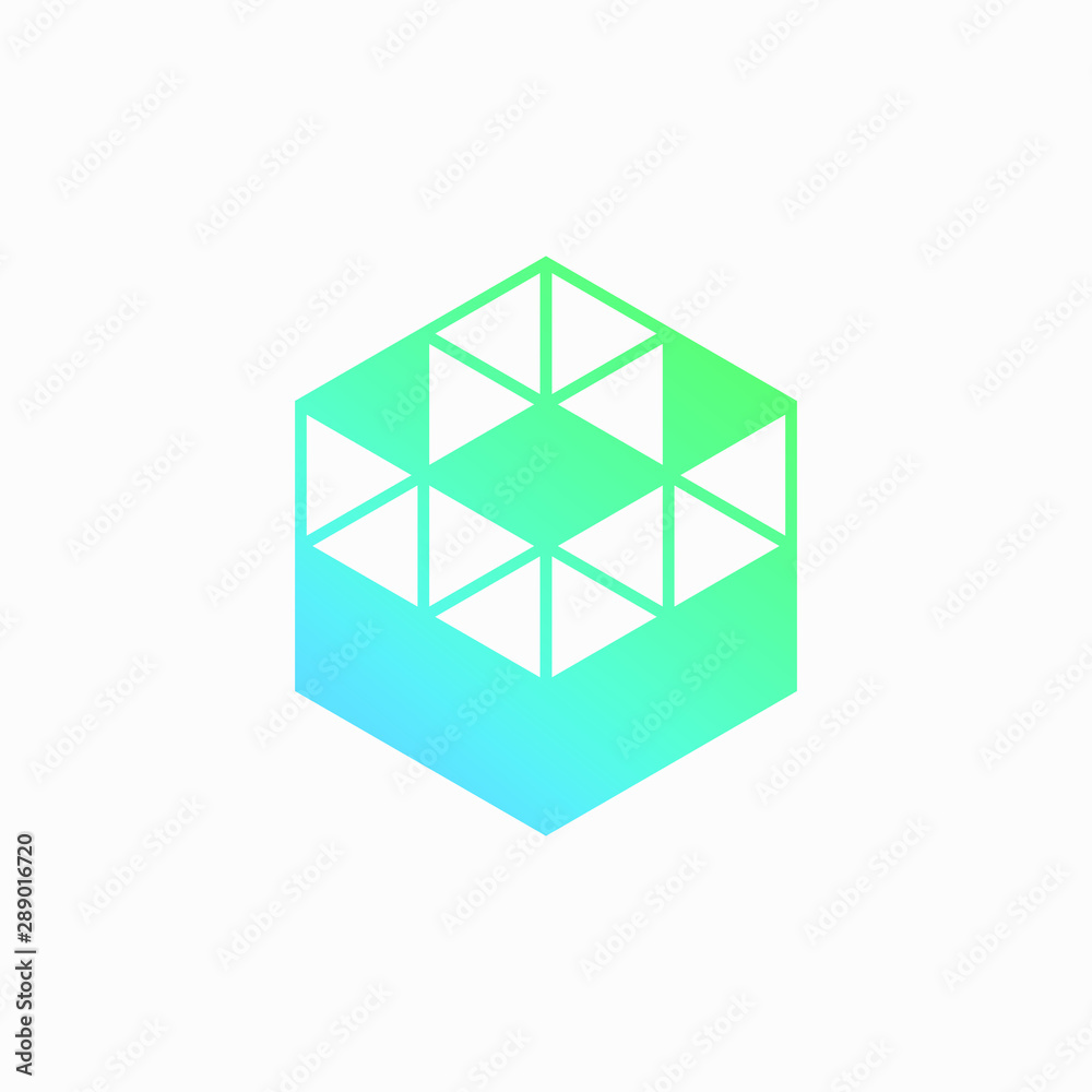 Down Arrow hexagon abstract logo design. Delivery icon. Web, Digital, Marketing, Network icon. construction concept. -vector Down Arrow hexagon abstract logo design. Delivery icon. Web, Digital, Marketing, Network icon. construction concept. -vector
