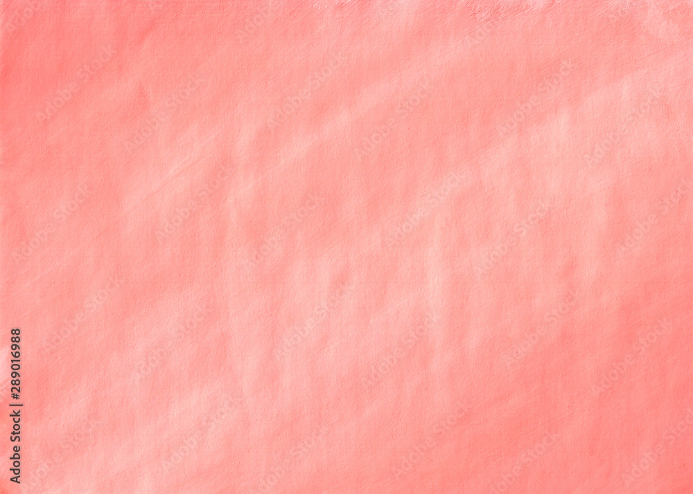 Red abstract background with space for text or image. Painted wide brush strokes for your design. Hand drawn. The texture of the paper. 