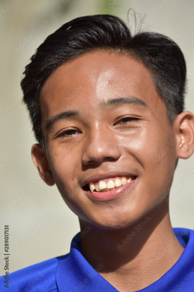 Fototapeta premium An A Diverse Teenager Smiling