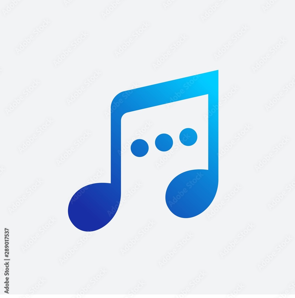 Music chat app logo design Music chat app logo design