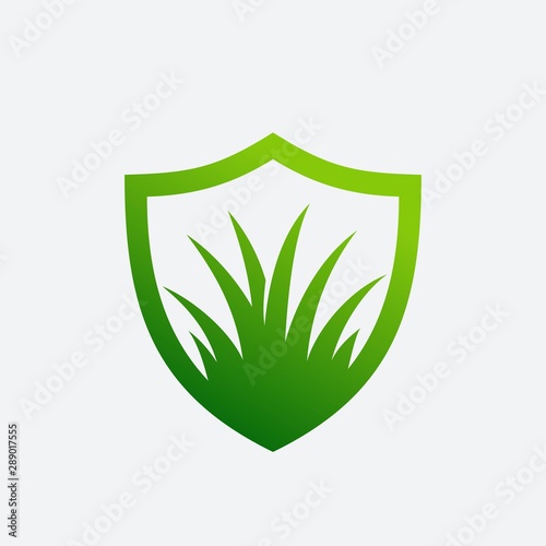 Grass Logo in Shield 