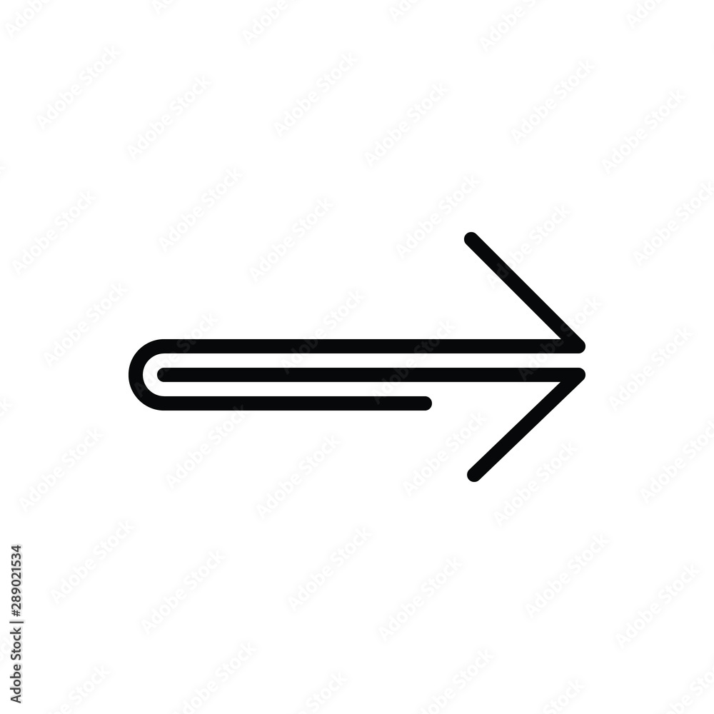 Black line icon for imply 