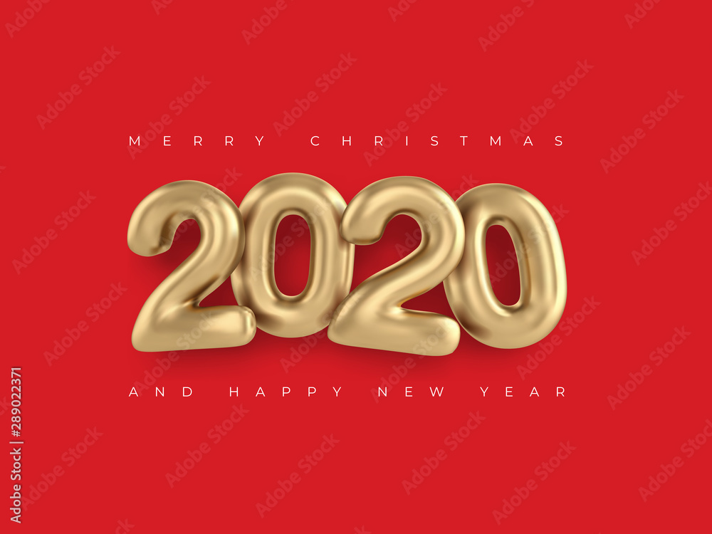2020 3d lettering realistic gold numbers isolated on red background 2020 3d lettering realistic gold numbers isolated on red background