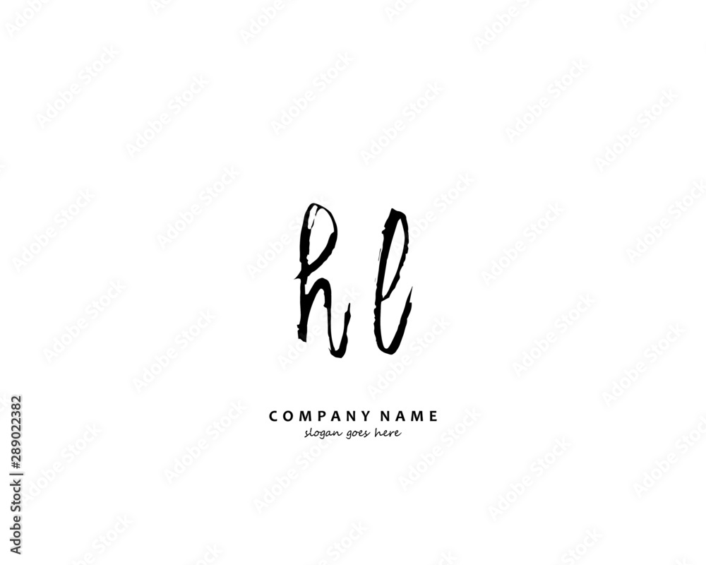 HL Initial letter logo template vector HL Initial letter logo template vector