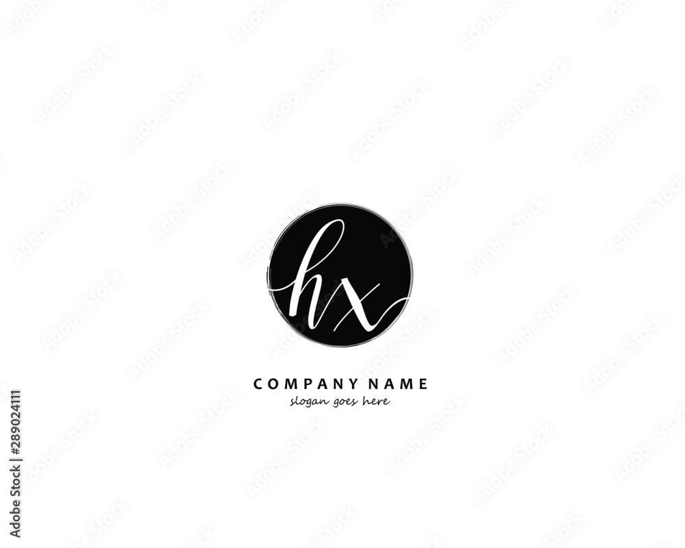 HX Initial letter logo template vector HX Initial letter logo template vector