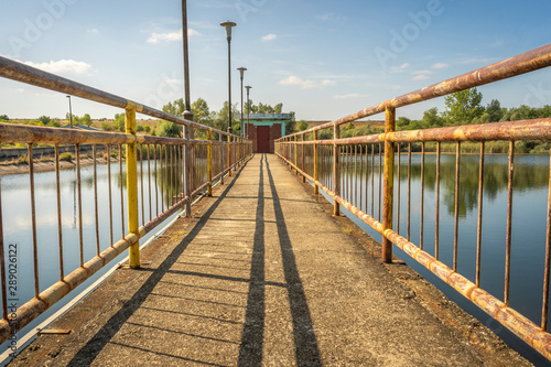 Bridge over the lake photo
