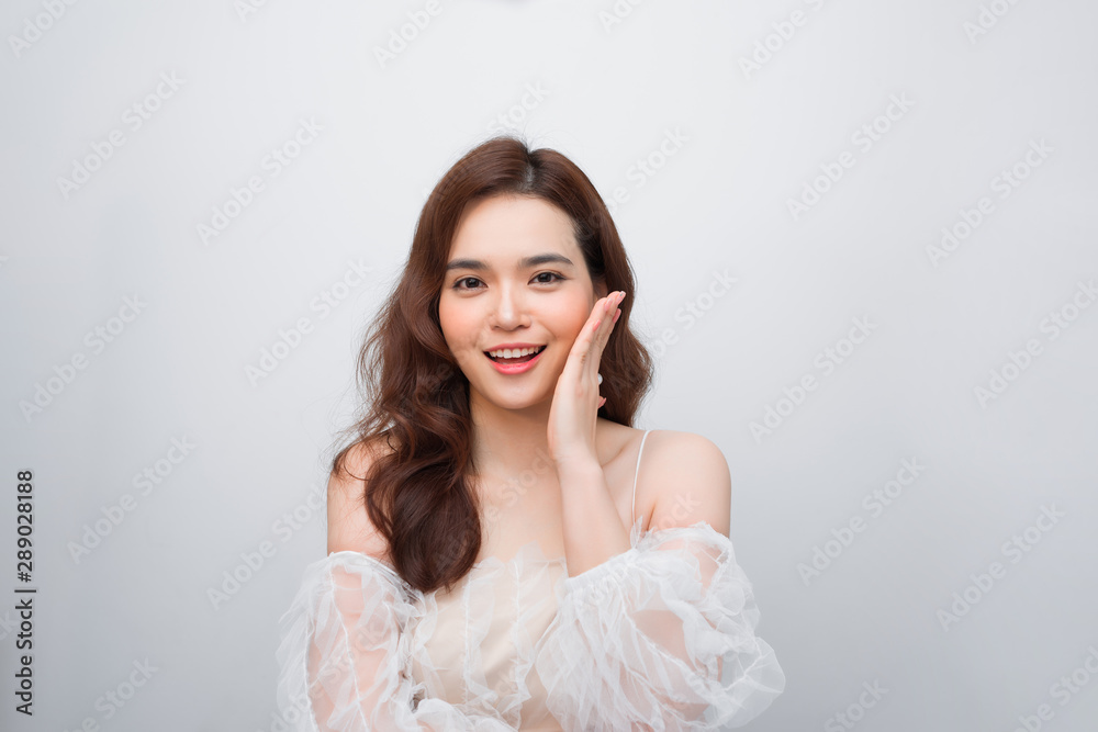 Beautiful asian woman face and Perfect skin. keep pore details. Beautiful asian woman face and Perfect skin. keep pore details.