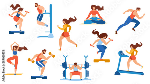 Wallpaper Mural Summer Time Sport Activities Set Isolated on White Torontodigital.ca