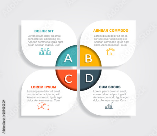 Infographic design template with place for your data. Vector illustration.