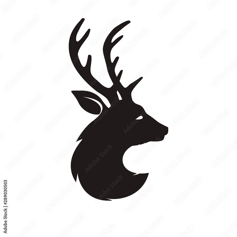 Fototapeta premium Deer silhouette