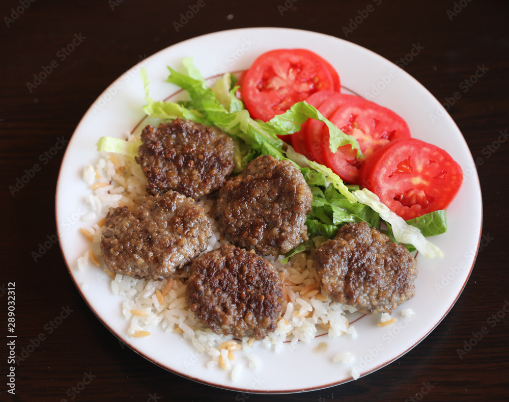 meatball rice meal serving plate meatball rice meal serving plate
