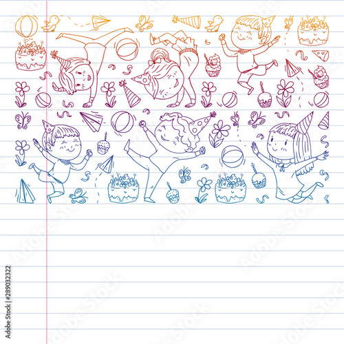 cleaning services company vector monochrome pattern on white background, drawing gradient, notebooks lined