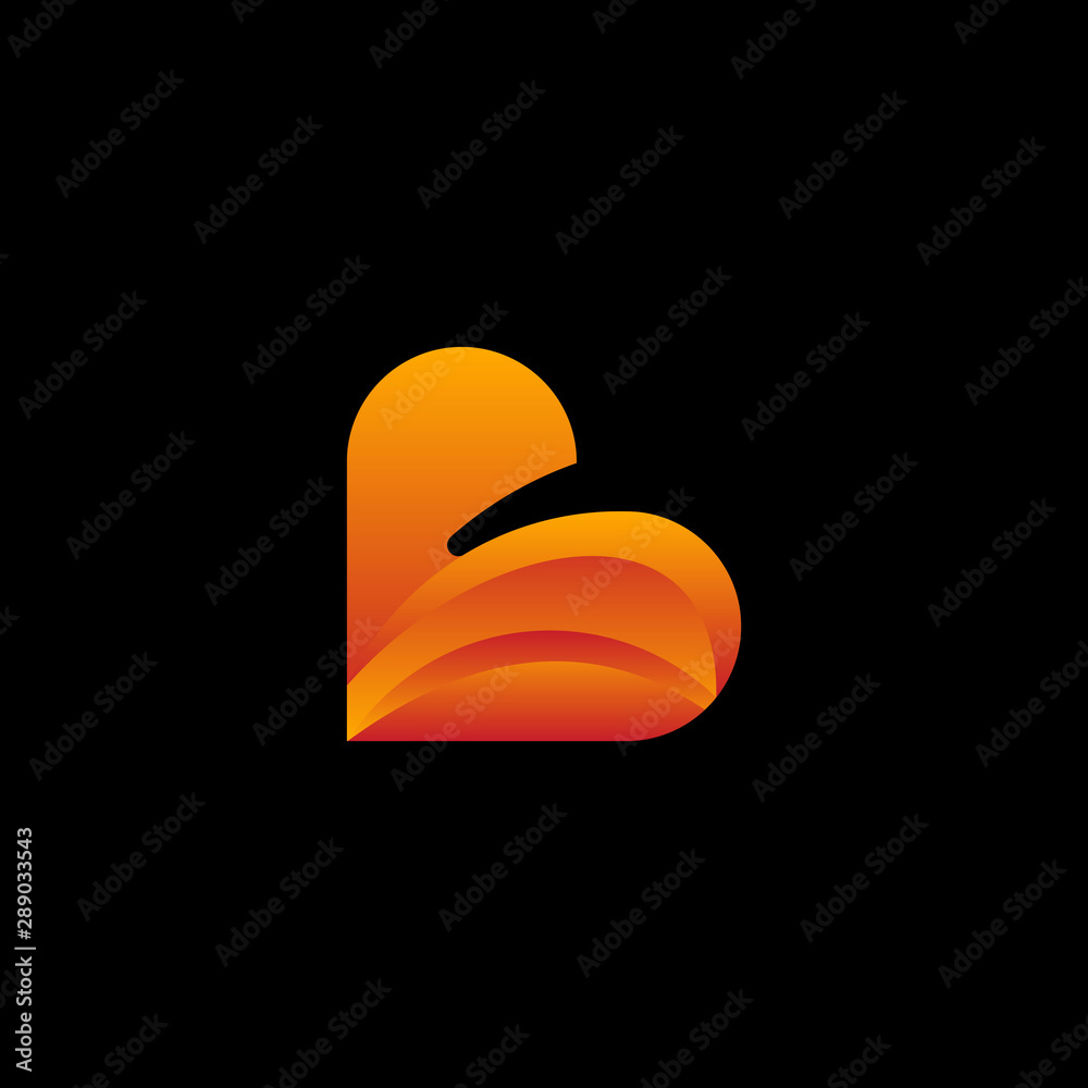 Love Modern Icon Simple Logo Design Template Element Vector Love Modern Icon Simple Logo Design Template Element Vector
