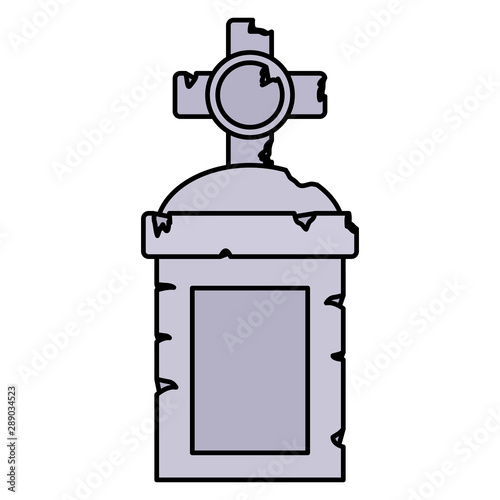 Halloween grave vector design