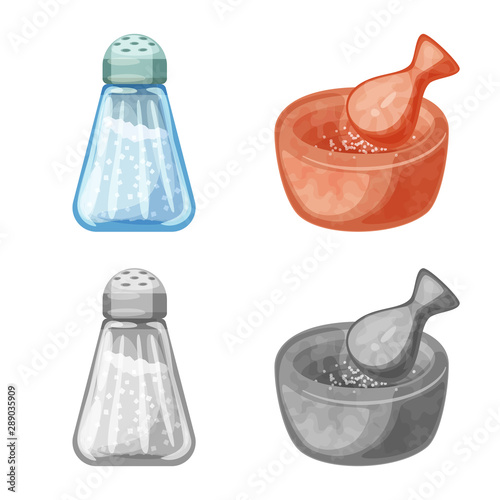 Vector illustration of cooking and sea icon. Collection of cooking and baking stock symbol for web.