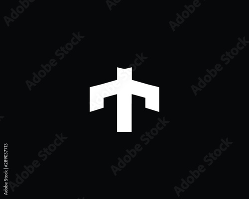 Creative and Minimalist Letter M Logo Design Icon, Editable in Vector Format in Black and White Color