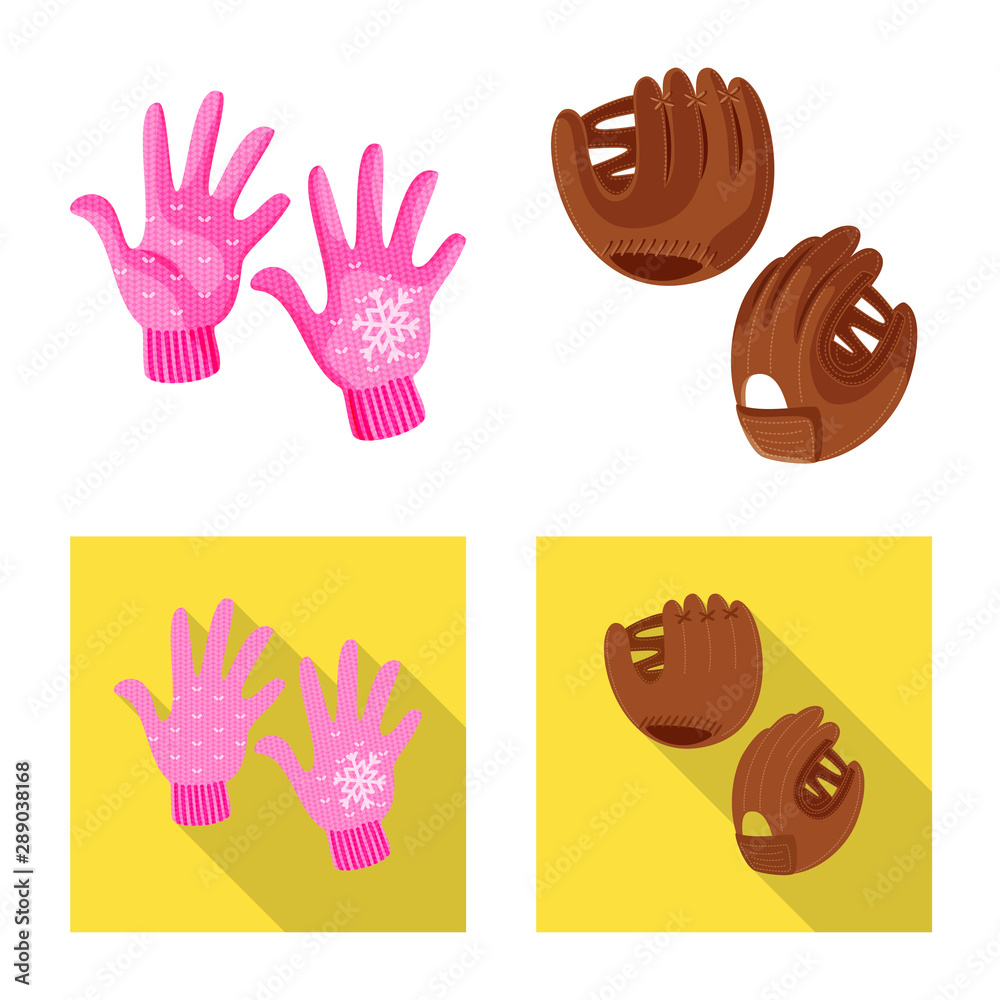 Fototapeta premium Isolated object of silhouette and safety icon. Set of silhouette and comfort stock symbol for web.
