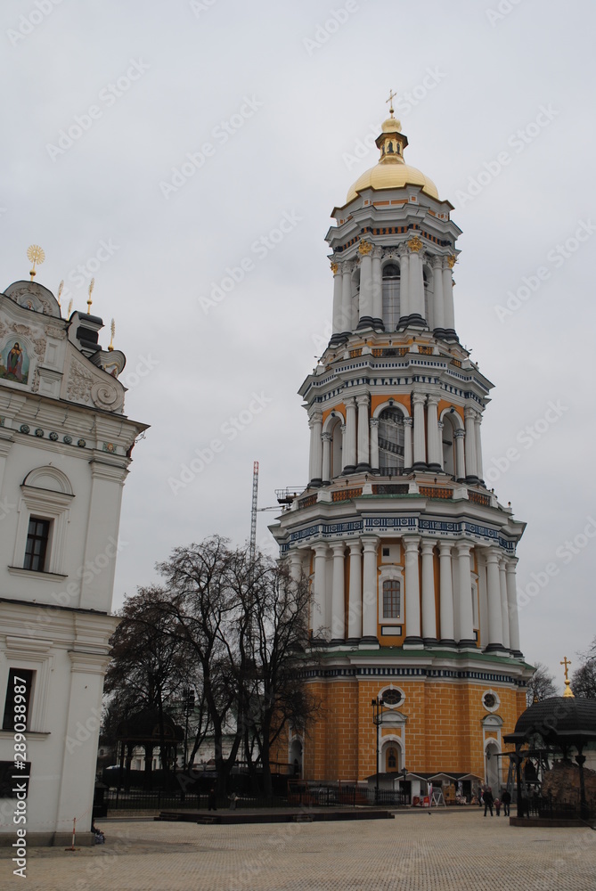 Kiev Pechersk Lavra view of the Golden domes