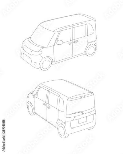 36 コンパクトカー 04 外観_テクニカルイラスト