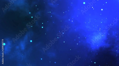 Abstract background with shining bokeh sparkling particles, Real Colored Particles In Air.