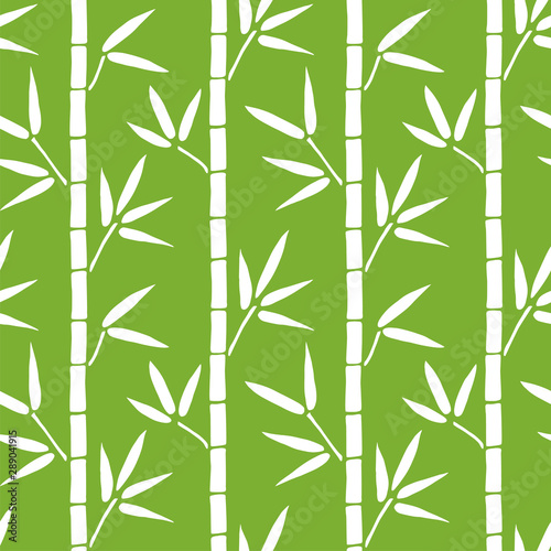Beautiful Bamboo Pattern. Endless Background. Seamless