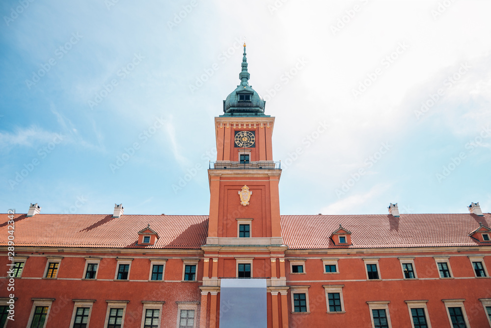 Royal Castle at old town in Warsaw, Poland